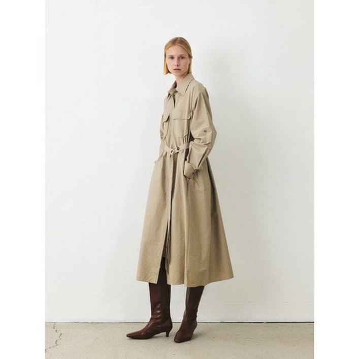 모한 TFF BELTED SHIRT DRESS2COLORS