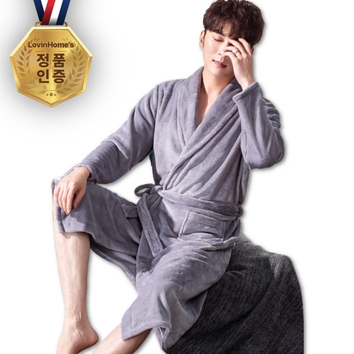 BEST 로빈홈즈 샤워가운 목욕가운 호텔, 1개, BEST 프리미엄 그레이