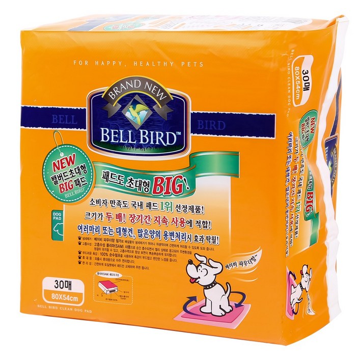 벨버드 초대형 빅패드 30p x6팩 대형견용, 30개입, 6개