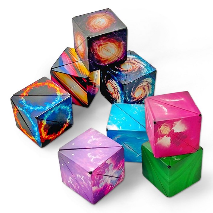 KC인증 우주 자석 큐브 3D 입체 마그네틱 매직 블럭, 1개