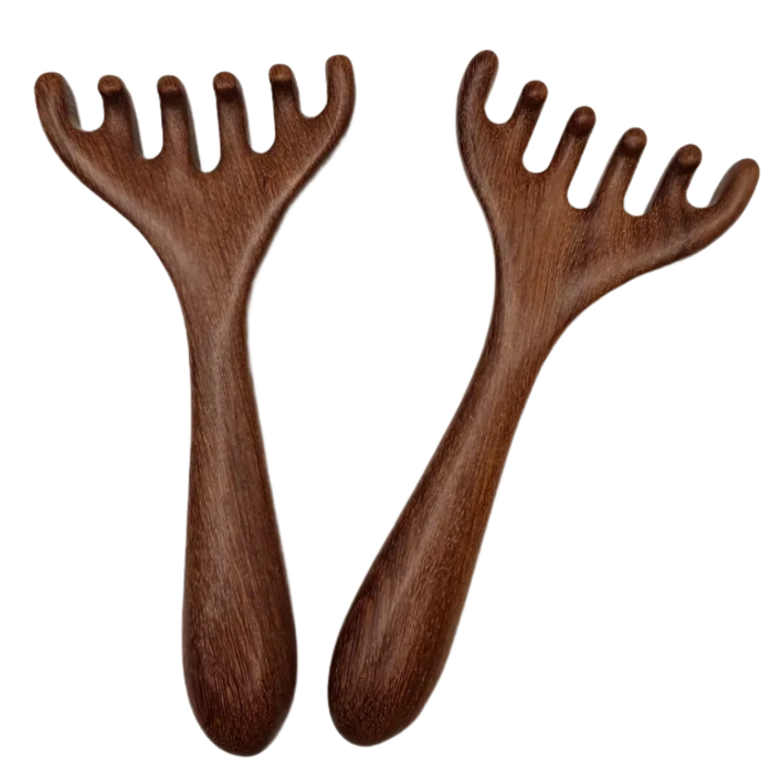 마로틱 1+1 두피 마사지빗 사슴뿔 괄사도구 순환 근육 페이스 마사지기 머리