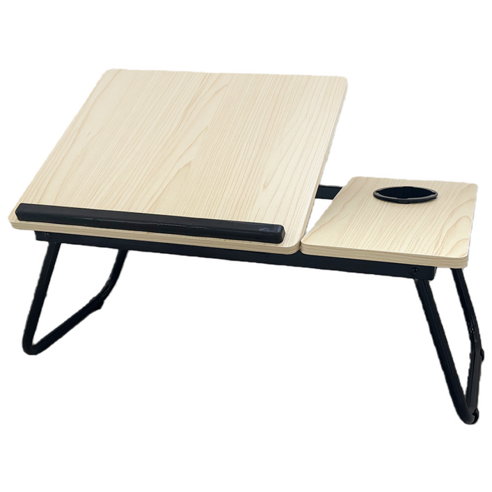노제 접이식 다용도 미니 테이블 노트북 베드 테이블 컵홀더 포함