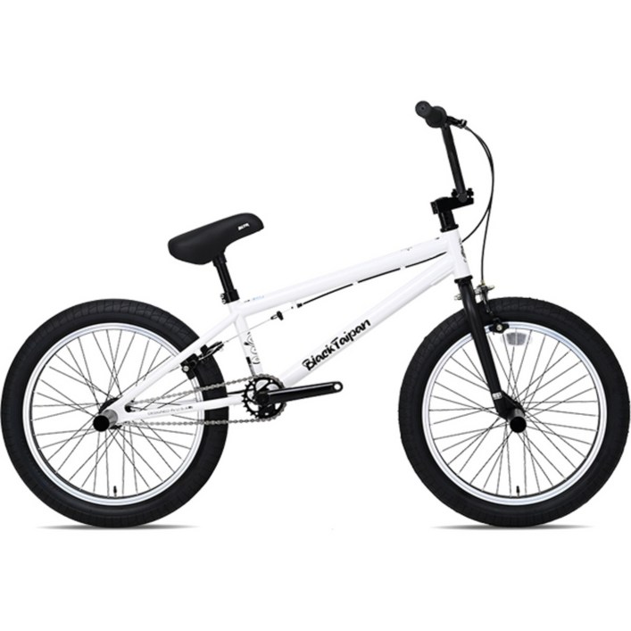2025 블랙타이판 비엠엑스 BMX 자전거 포티튜드 묘기용 퍼포먼스 미조립, 1개, 140cm, 포티튜드 20인치 화이트블랙 조립U락