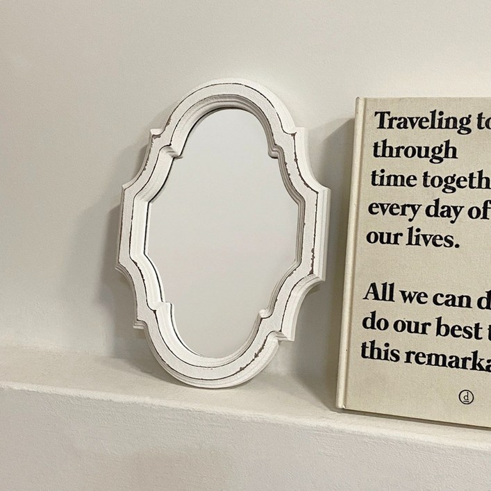 미니 빈티지거울 프렌치 쉐비 벽걸이 거울