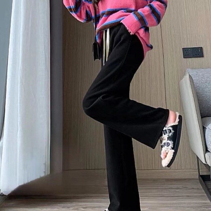 윈트리온 여성 기모 골덴 코듀로이 밴드 일자 보온 데일리 바지