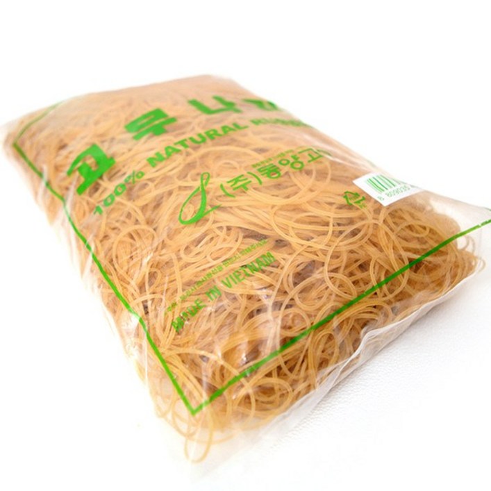 노란고무줄/고무밴드/ 미용실 고무줄 1kg, 1개