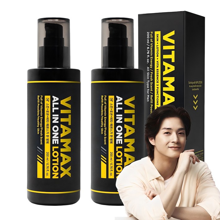 미프 비타맥스 올인원 로션 짐승 용량 보습 스킨케어 세트, 200ml, 2개 미프 비타맥스 올인원 로션 짐승 용량 보습 스킨케어 세트, 200ml, 2개
