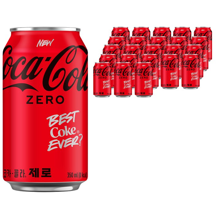 코카콜라 제로, 350ml, 24개