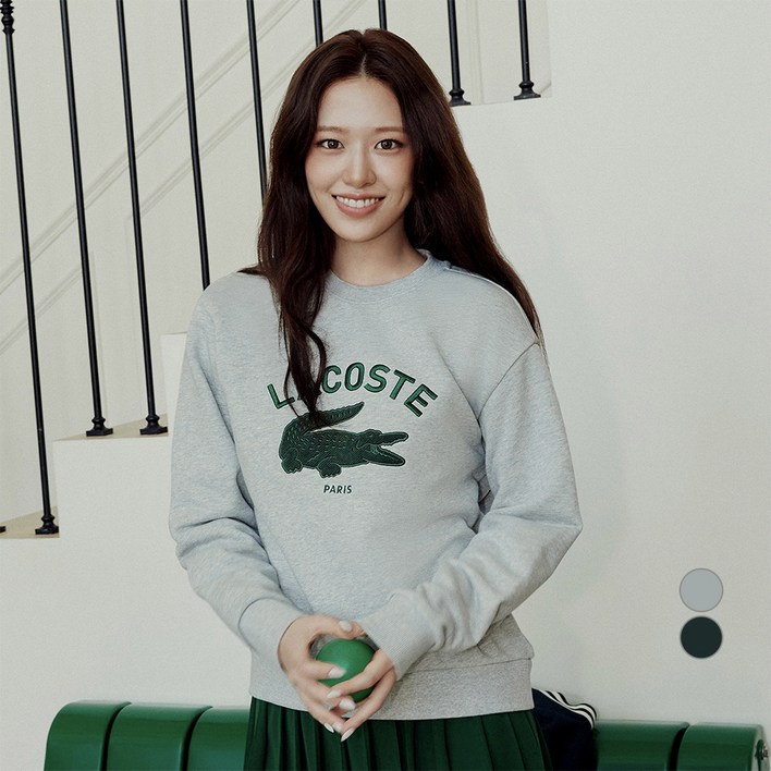 라코스테 여성용 테니스 크루넥 스웻셔츠 SF945E55N