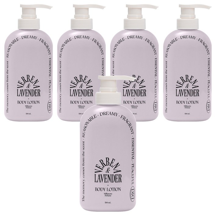 오디드 밀크인세라 퍼퓸 바디로션 버베나라벤더향, 500ml, 5개