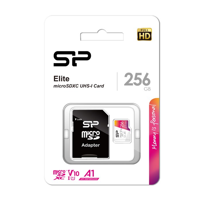 실리콘파워 micro SDXC Class10 Elite UHS-I Full HD U1 A1 V10, 256GB, 1개