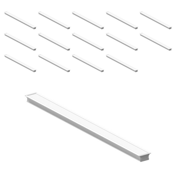 시그마LED 라인시스템 매입형 천장등 30W 1000mm 15p, 백색천장등, 주백색색온도, 15개