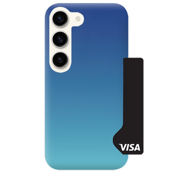 이루다 그라데이션 사이드 카드 수납 하드 휴대폰 케이스