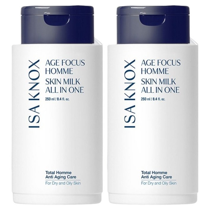 이자녹스 에이지포커스 옴므 스킨밀크 올인원, 250ml, 2개