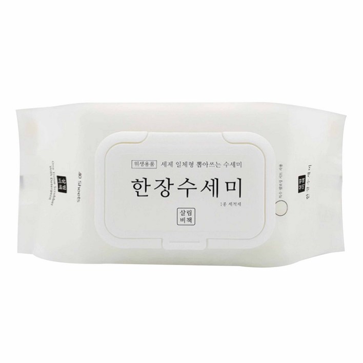 살림비책 일회용 뽑아쓰는 세제일체형 한장수세미 살림비책 일회용 뽑아쓰는 세제일체형 한장수세미