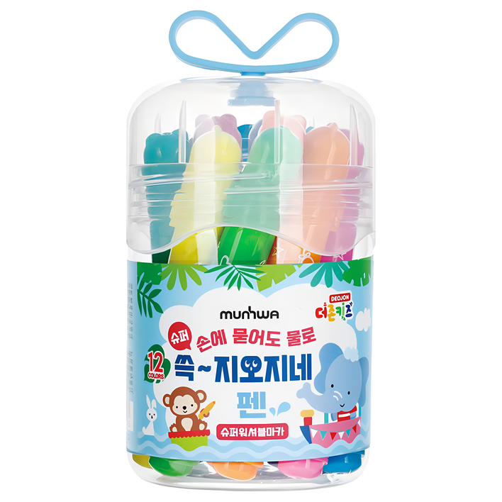 문화연필 더존키즈 쓱 지오지네 슈퍼워셔블 마카