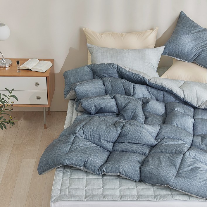 파르페by알레르망 국내 제조 알러지케어 페이드 다운필 차렵이불 세트