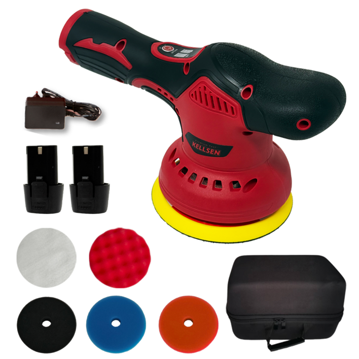 디케이켈슨 차량용 기스 제거 무선 광택기 + 패드 5종 + 배터리