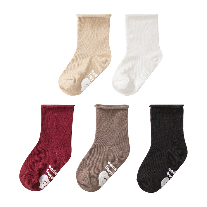 점핑칙피 유아용 무압박 롤링 양말 5족 세트