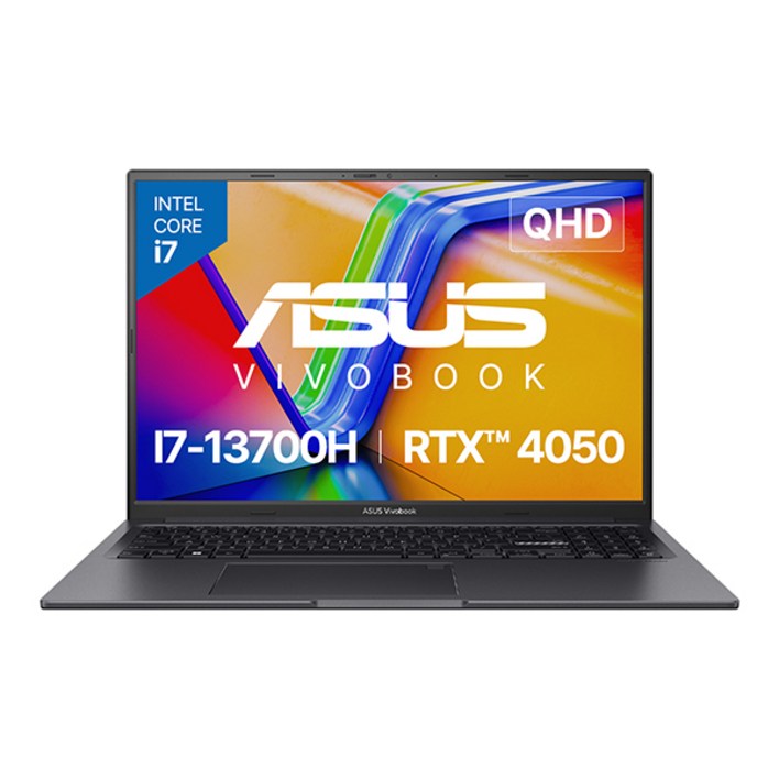 에이수스 2024 비보북 16X 코어i7 지포스 RTX 4050, 인디 블랙, 512GB, 16GB, Free DOS, K3605VU-PL381