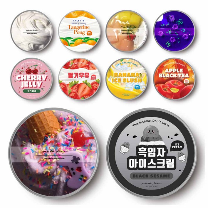 팔레트슬라임 수제 10종 슬라임 랜덤박스  액티베이터, 랜덤 발송, 1세트