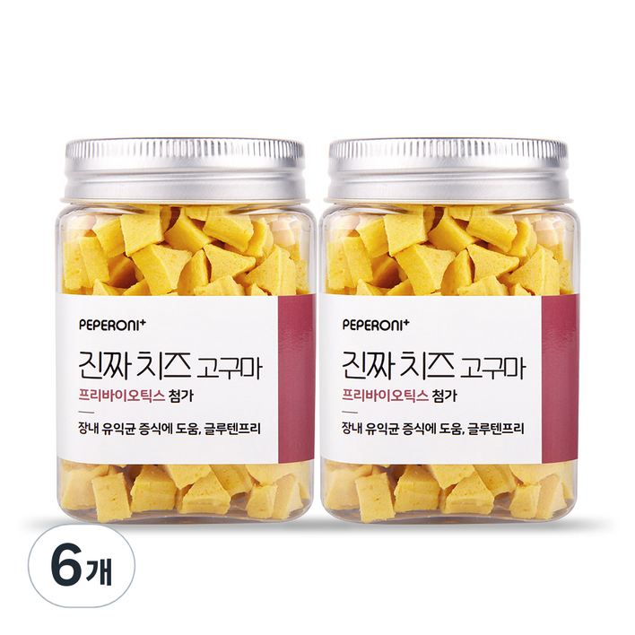 페페로니 애견용 져키 180g, 치즈  고구마 혼합맛, 180g, 6개