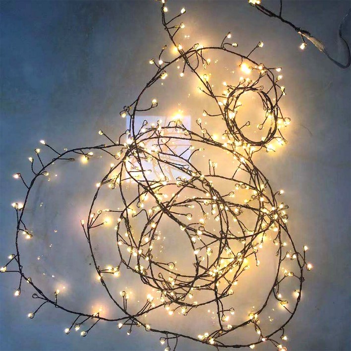 21세기트랜드 태양열 8모드 지네 좁쌀 전구 야외 줄조명 1000구 25m