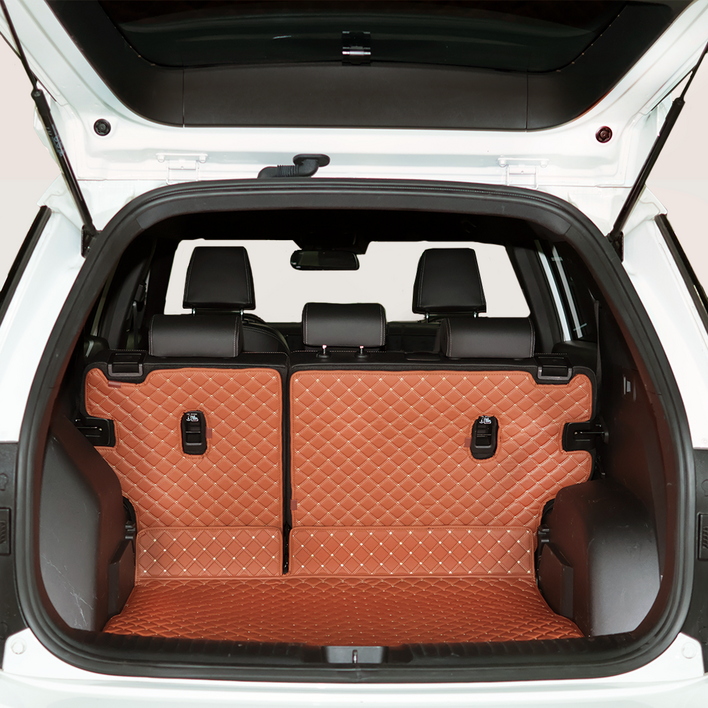 엔젤카매트 풀세트 스크래치 오염 방지 리얼핏 차박 퀼팅 트렁크매트 + 등받이 세트