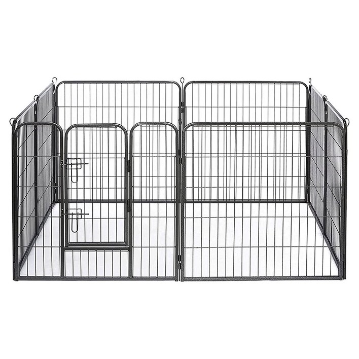 강아지 울타리 펜스 대형견 운동장 견사 문포함 8PCS 대형 PF003