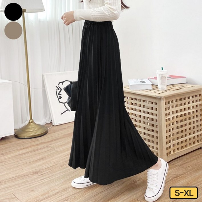 여성 롱 치마 주름 밴딩 롱 플리츠 스커트 치마 키작녀 키큰녀 빅사이즈까지