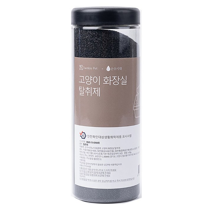 순수시대 고양이 모래냄새제거 야자활성탄, 1개, 470g