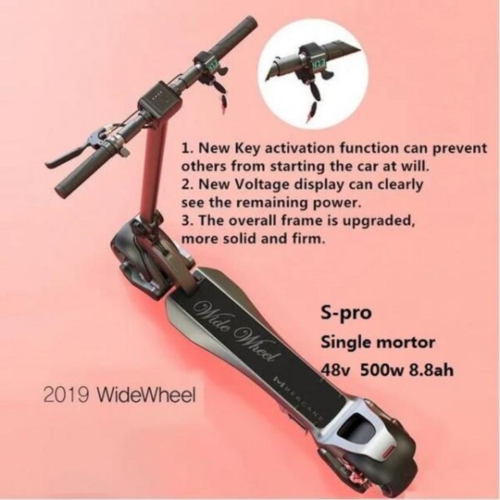 2019 Mercane 와이드 휠 킥 스쿠터 접이식 스마트 전기 스쿠터, 48V, 500W, 2 륜 싱글 및 듀얼 모터 호버 2019 Mercane 와이드 휠 킥 스쿠터 접이식 스마트 전기 스쿠터, 48V, 500W, 2 륜 싱글 및 듀얼 모터 호버