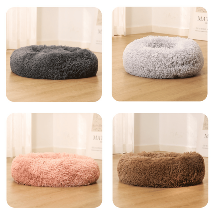 제이제이펫 반려동물 침대 도넛 방석 강아지 고양이 쿠션 배개 다크그레이, 1개, 다크그레이