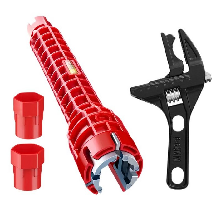 tinduo 세면대 멀티 렌치 싱크대 렌치 수도관 파이프 8in 1몽키 스패너