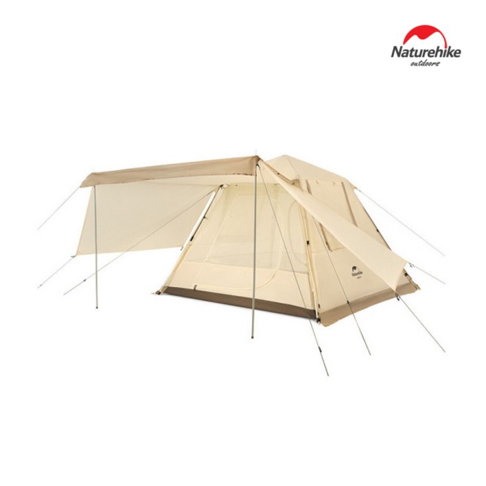 네이처하이크 앙고4 원터치 텐트 스커트 홀폴포함 4인용 가족 차박 돔형 자동 피크닉