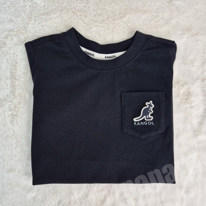 국내매장판 캉골 캉골키즈 포켓 로고 반팔티 어린이 블랙