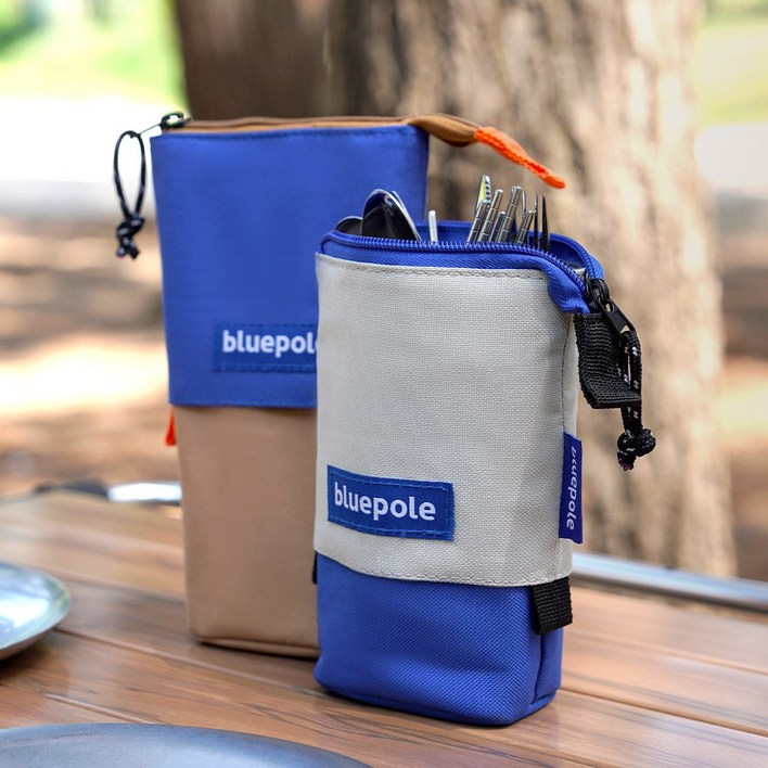 BLUEPOLE 아이엠 커틀러리 세트 캠핑 커트러리 휴대용 수저 젓가락 세트 4인, 탄, 1개