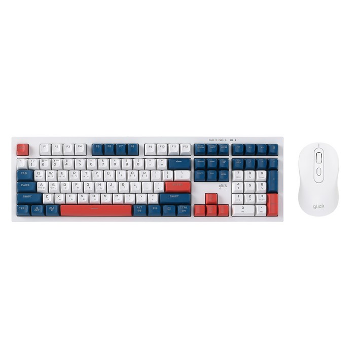 지클릭커 오피스프로 사일런스 M 무소음 무선 블루투스 108 키보드 마우스 세트