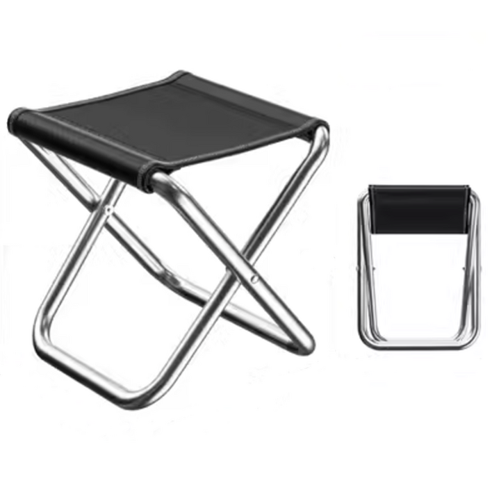 초경량 휴대용 1단 접이식 미니 의자 캠핑 낚시 등산 줄서기 페스티벌 다용도 의자, 1개, 실버