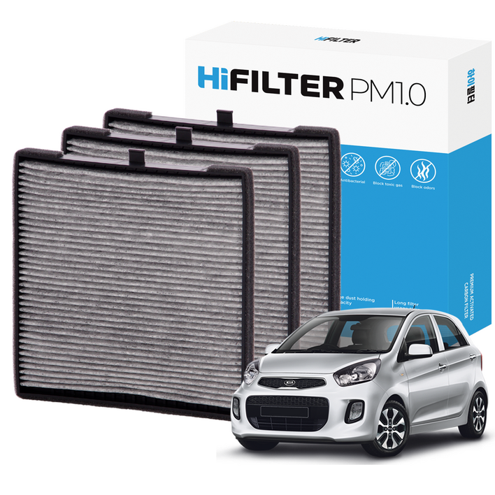 21 하이필터 PM1.0 활성탄 자동차 에어컨필터 기아