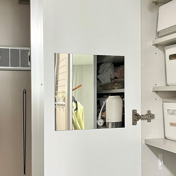 구우스 프리미엄 아크릴 거울 30 x 30 cm, 단일색상 샤워실거울
