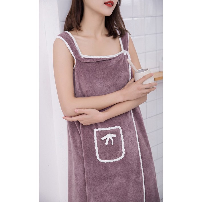 샤워후 포켓바스드레스 3초가운 골프 여행 수영 캠핑 빠른건조 모텔가운 스파 속건