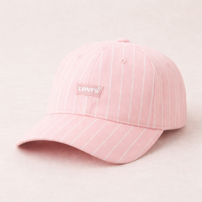 국내배송리바이스 야구모자 플렉스 핏 핑크 로고 캡
