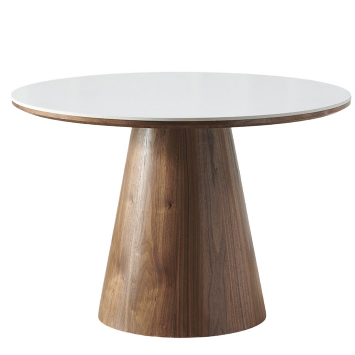 트리몬 TM03 포세린 오크 월넛 원형 750 850 1000 1100 1200 세라믹식탁, 월넛진한색, 4인용