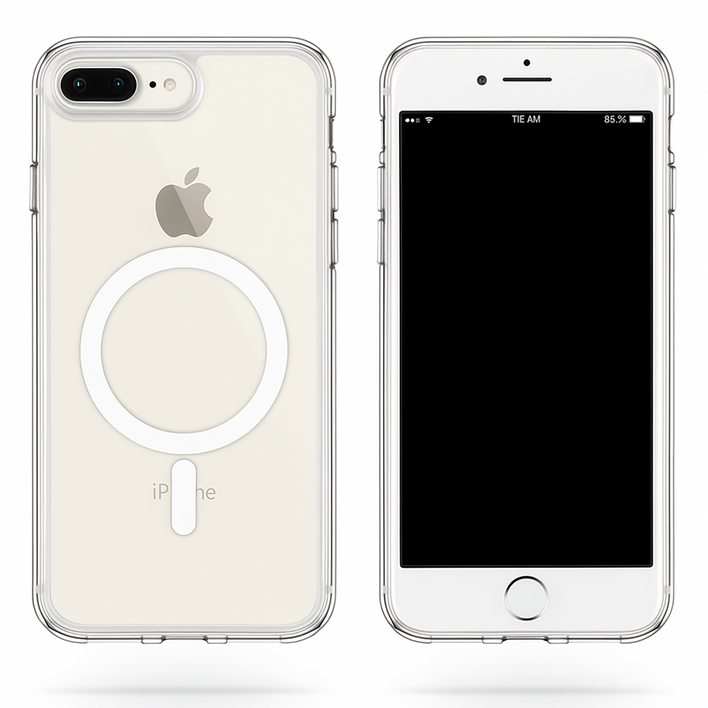 My Gallery 정품 맥세이프 투명 케이스, 아이폰 갤럭시 슬림핏 변색방지 2배자력