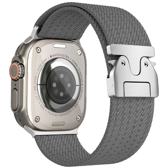 BuGeum 애플워치 호환 스포츠 루프 나일론 스트랩 11 10 9 8 7 6 SE23