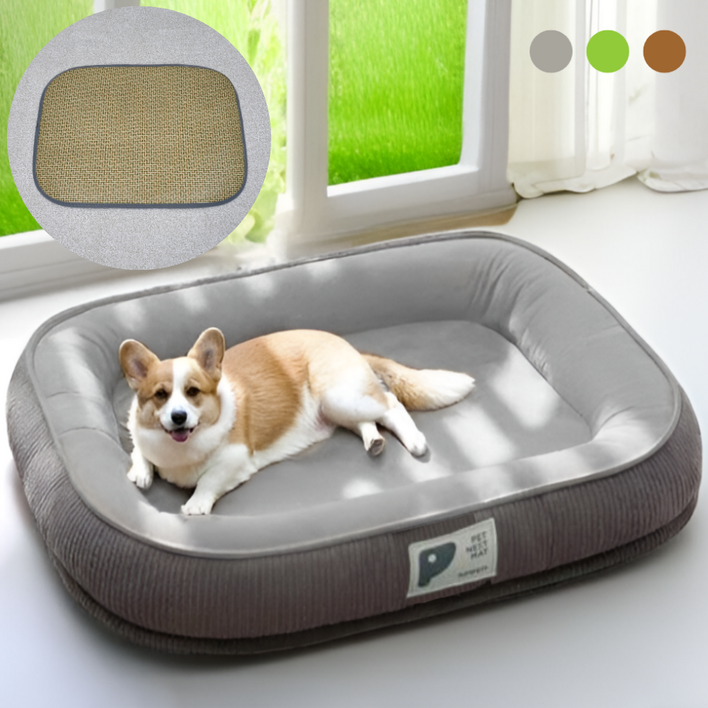 (품질UP 가격 DOWN) 런레이더 반려동물 강아지 마약 방석, 그레이, 1개