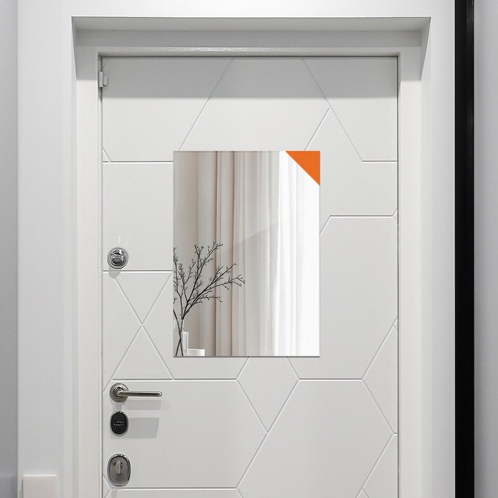 온미러 자석 거울 마그네틱 냉장고거울 무타공 부착식 현관