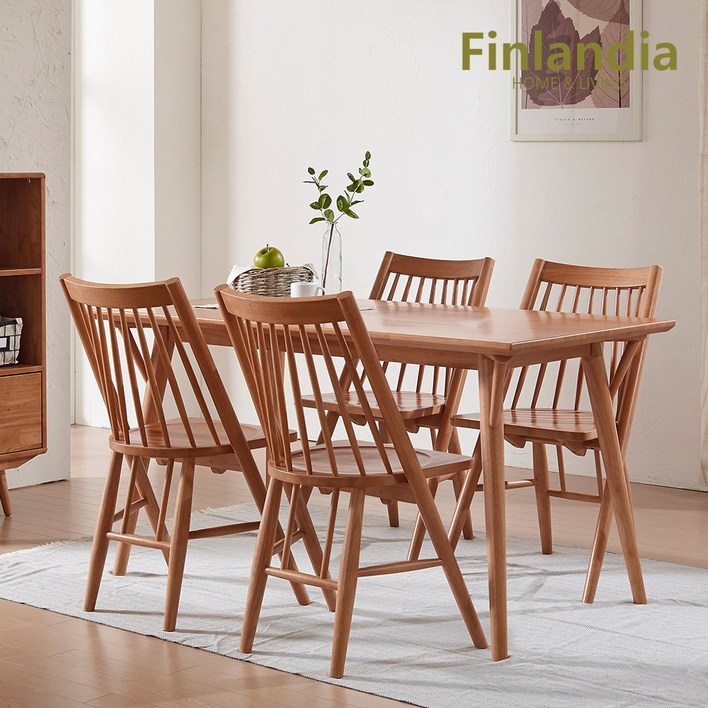 핀란디아 하모니TX 4인식탁세트(의자4), 단품