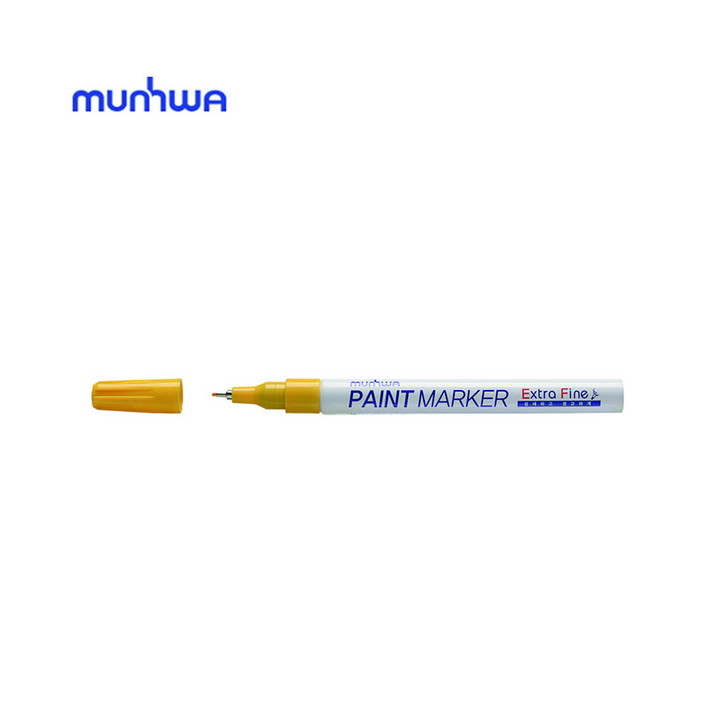 문화연필 팁페인트마카 1mm 낱색 1타(12개입)/ 마카펜 크롬도금